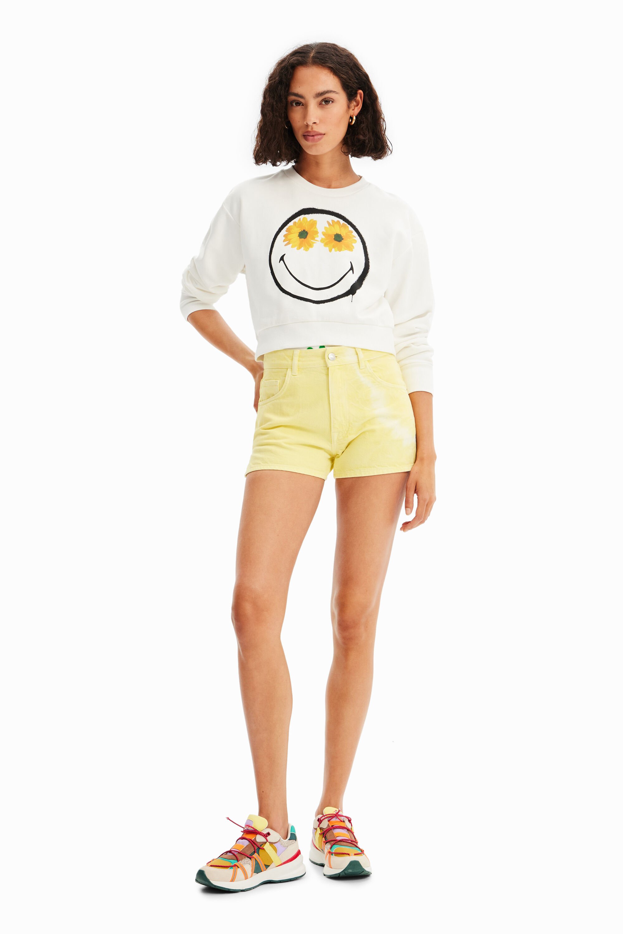 Short en jean tie and dye