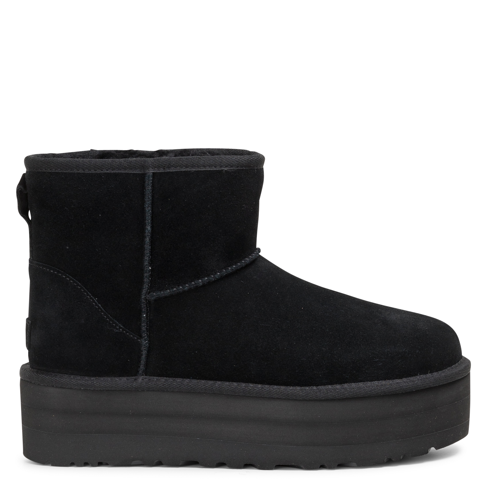 CLASSIC MINI PLATFORM - Bottines compensées en cuir | Noir