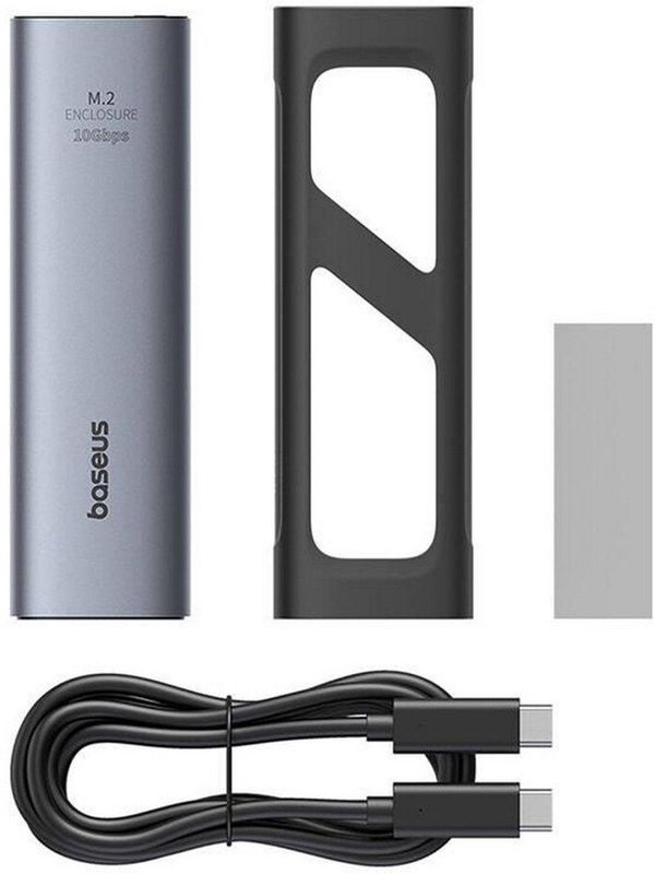 Baseus - FlyJoy Serie - SSD-behuizing - Grijs - M.2 NVMe