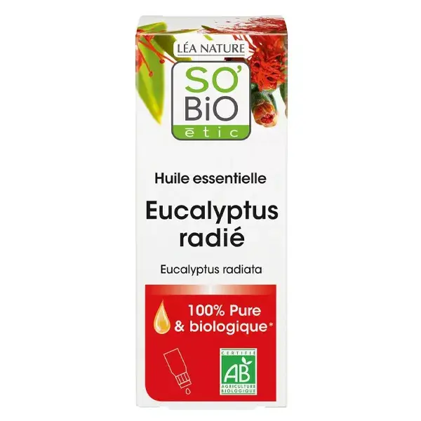 Óleo Essencial de Eucalipto Radiata Orgânico So'Bio Étic Aroma 15ml