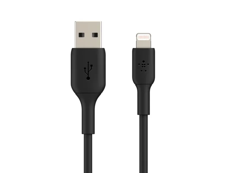 Belkin BoostCharge - Lightning-kabel - Lightning han til USB han - 3 m - sort