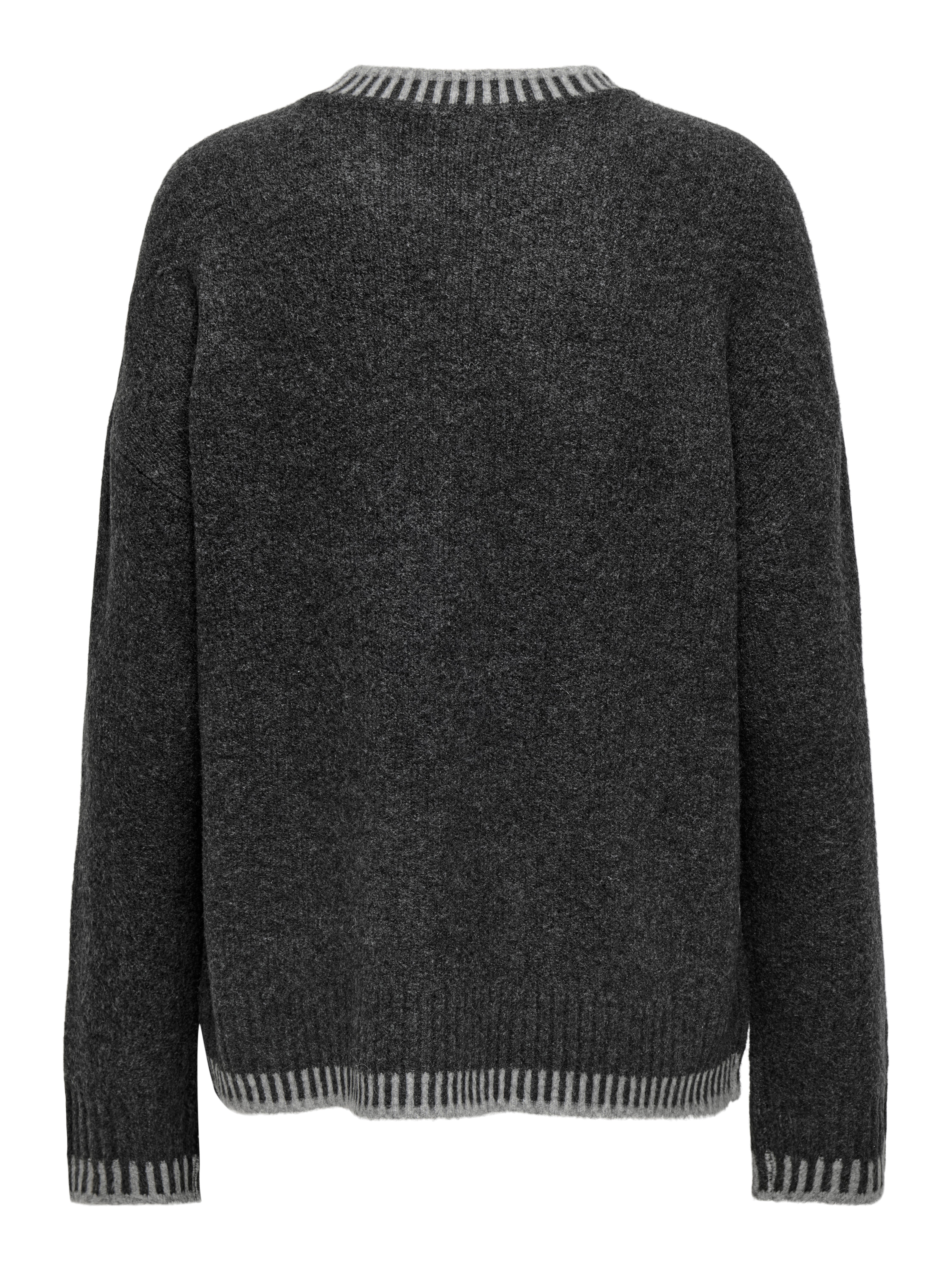 ONLSILMA Strickpullover Dark Grey Melange