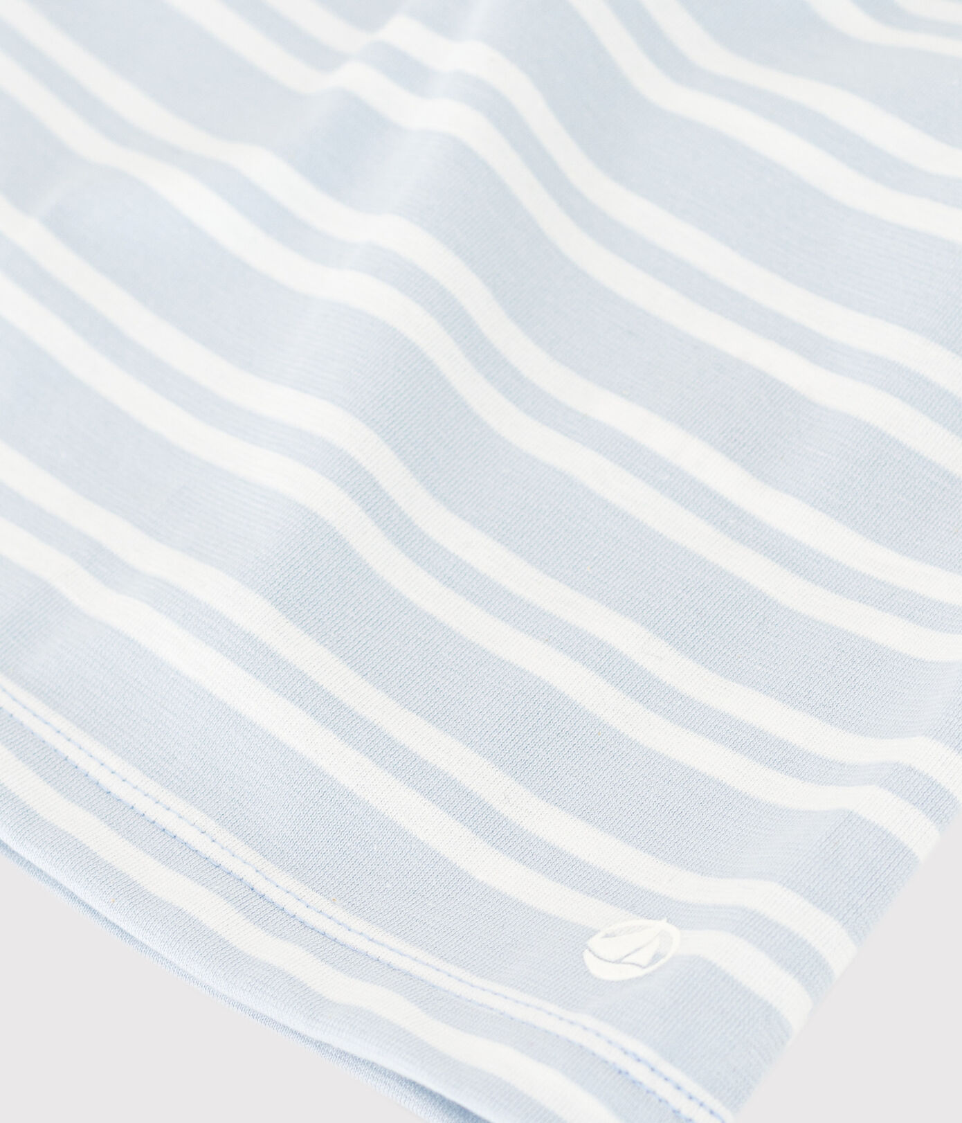 Robe rayée manches courtes en coton enfant fille