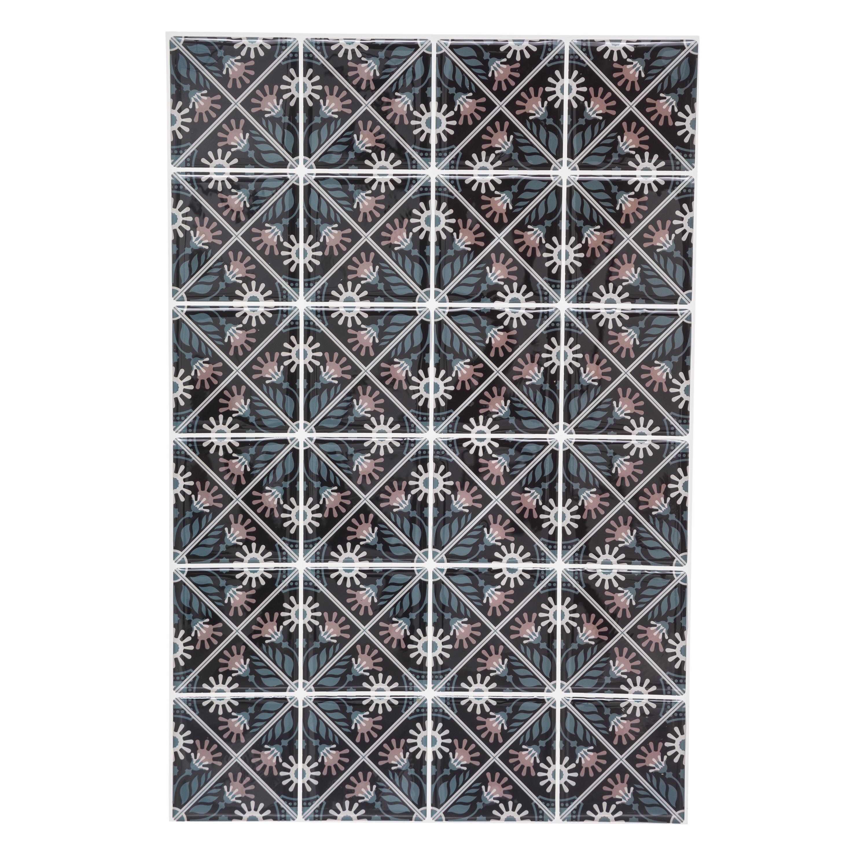 STICKER CARREAUX MOSAIQUE D.20X30CM X2 PIECES