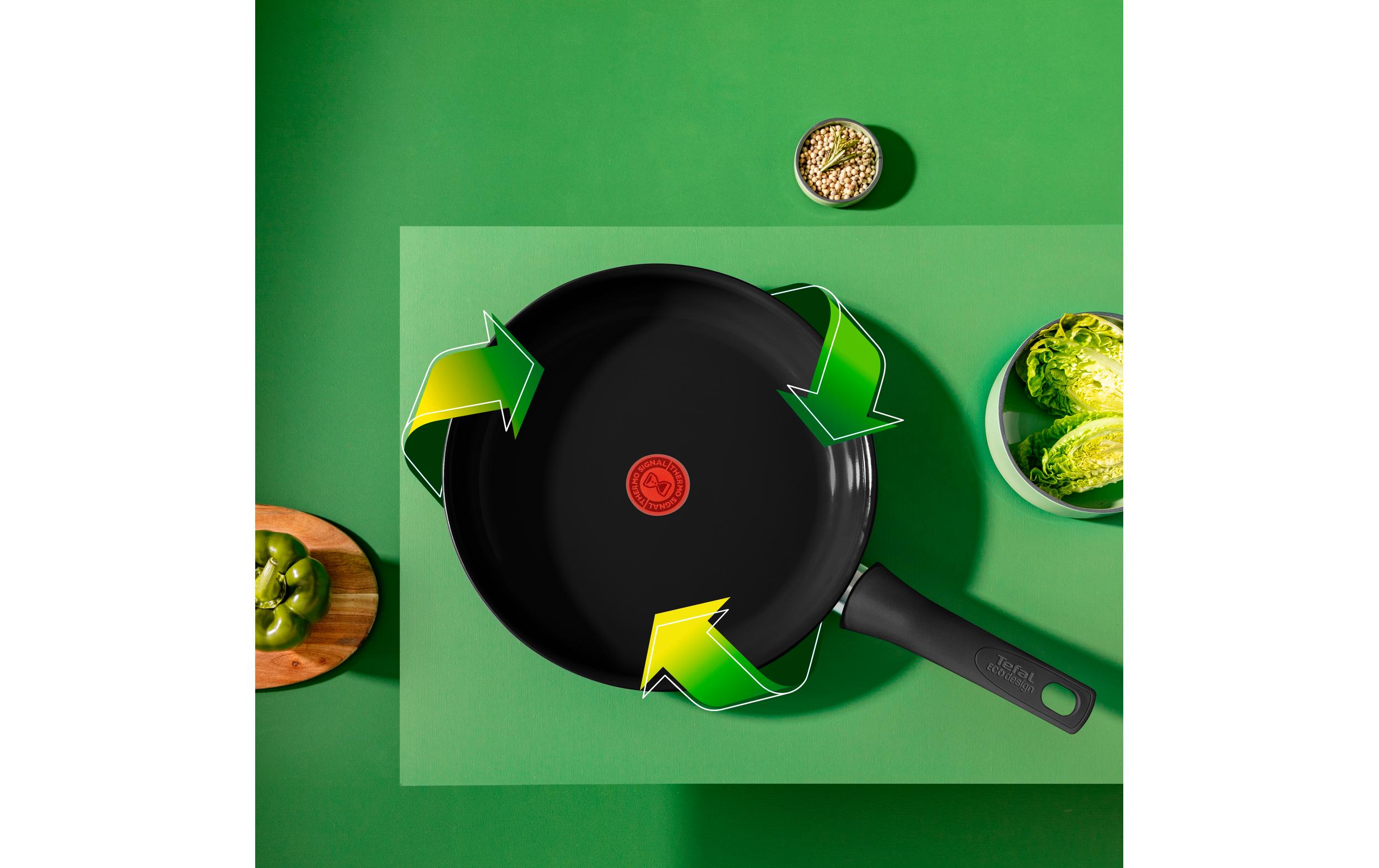 Wok Renew Black On 28 cmWokpfanne mit hochwertiger Antihaftversiegelung