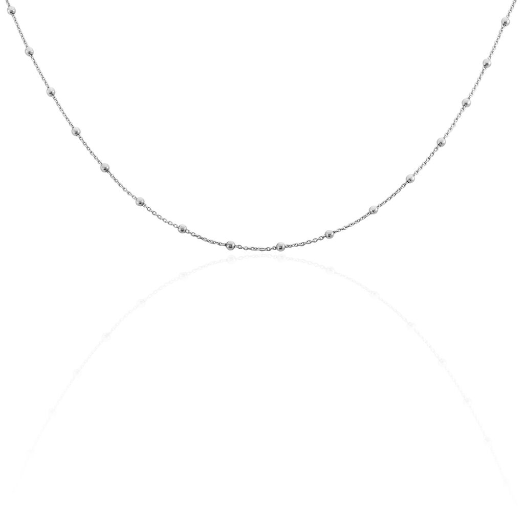 Collier Elea Argent Blanc