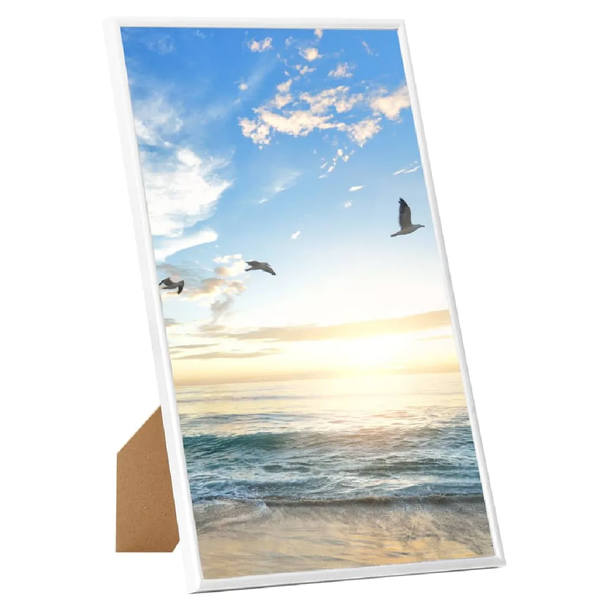 vidaXL Collage de cadres photo 5 pcs Blanc