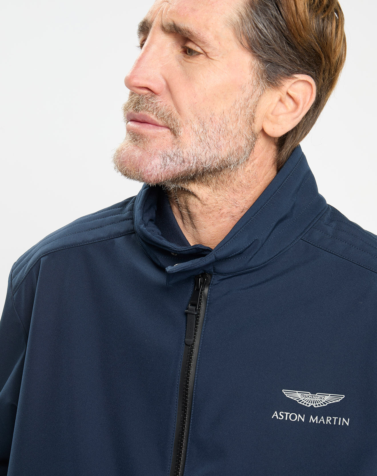 Hackett London Blouson col montant Aston Martin Racing bleu