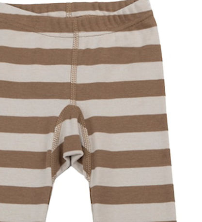 Katvig Leggings - Braun/Beige gestreift