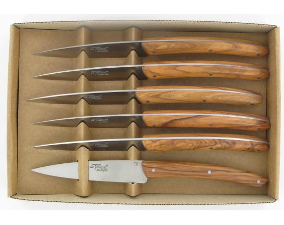 Le Thiers ® Table Campagne Olivier - coffret de 6 pièces Couteau de Table Le Thiers ® par BJB