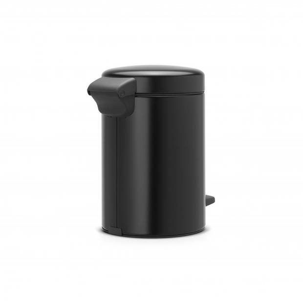 Brabantia newIcon pedaalemmer 3 liter met kunststof binnenemmer - Matt Black