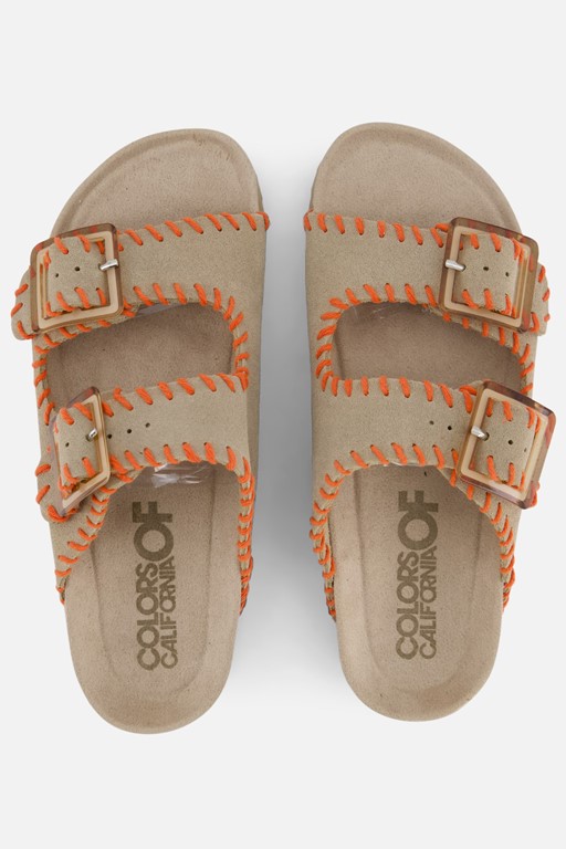 Colors of California Sndalen beige Suede
