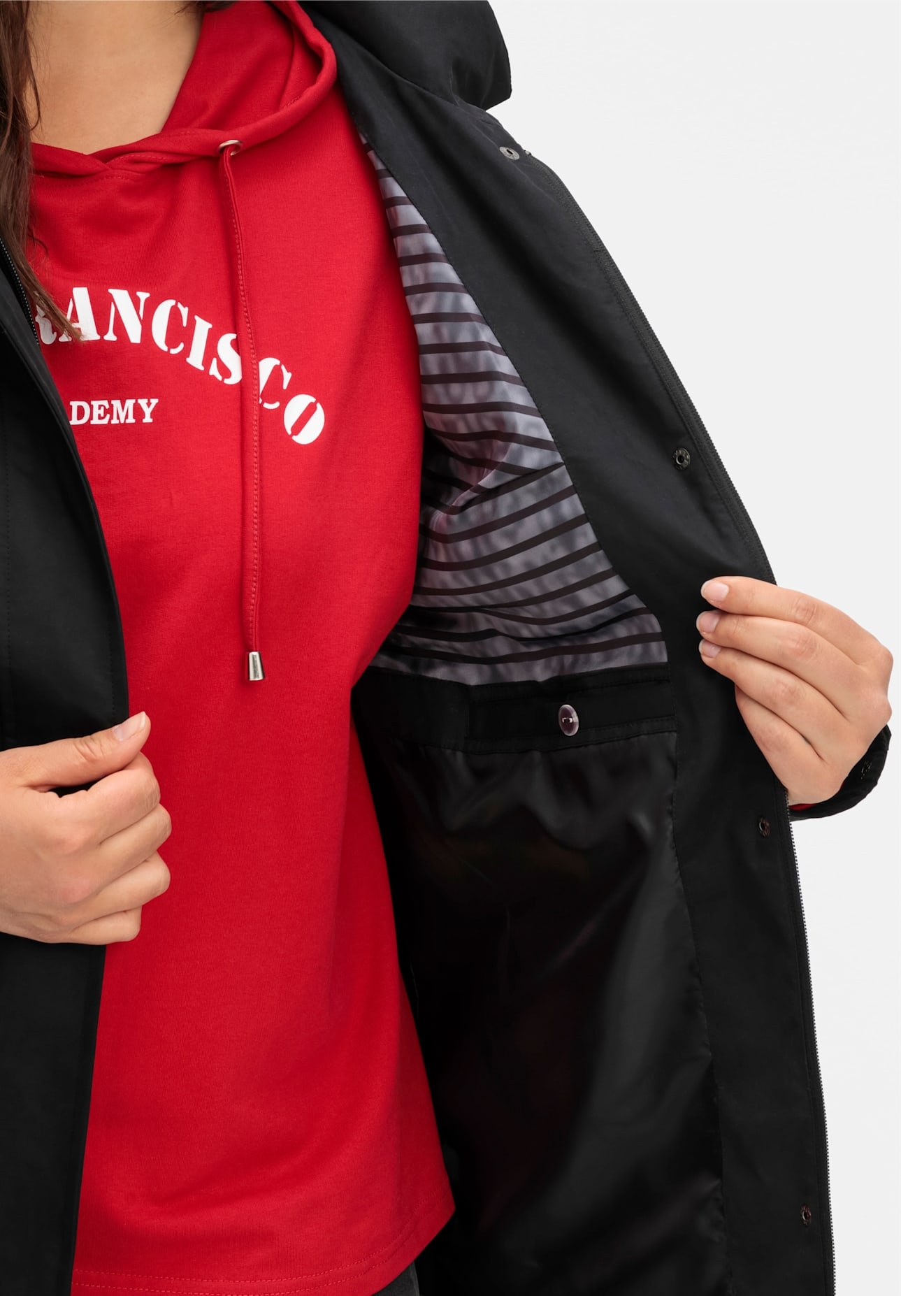 Sheego Outdoorjacke mit Kapuze