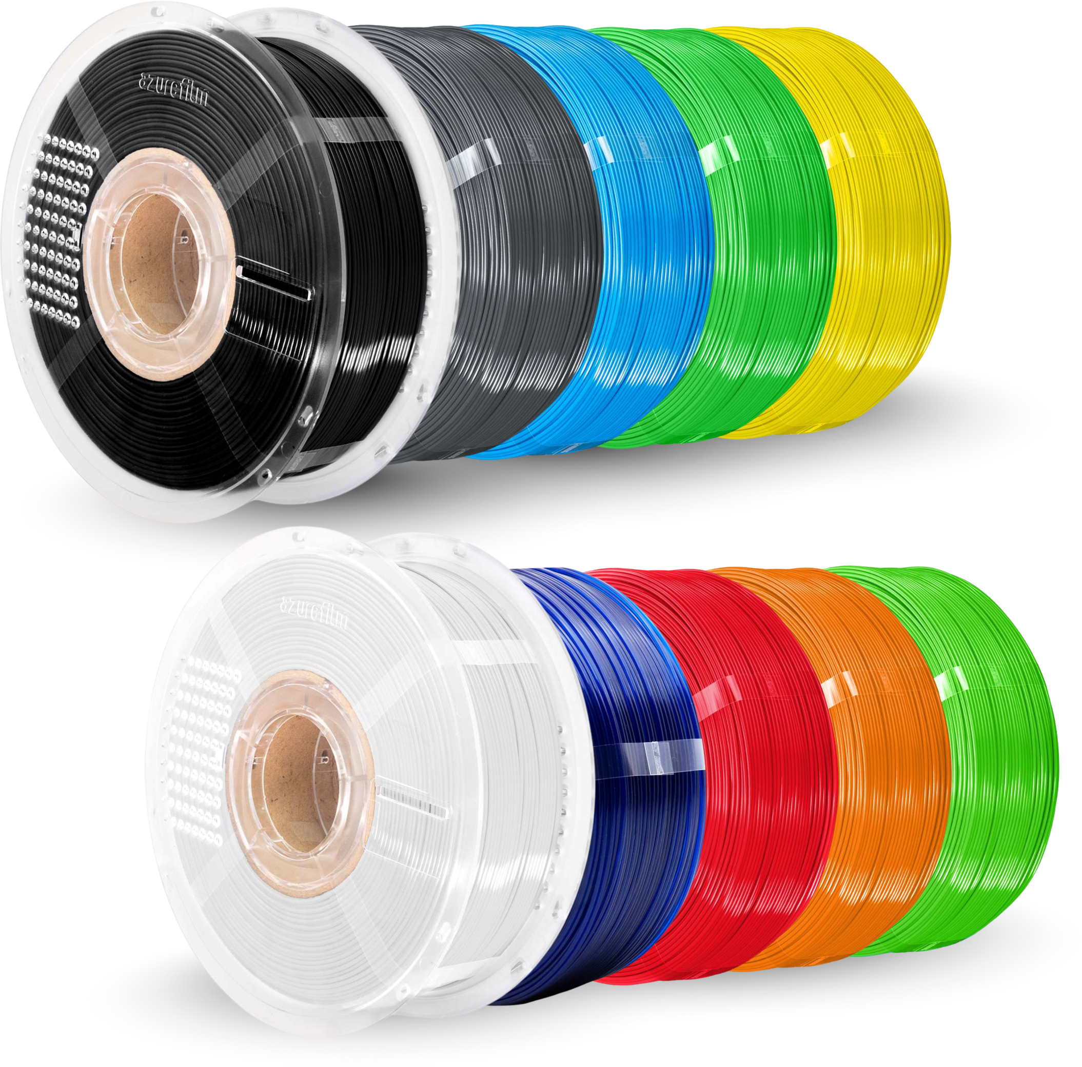 AzureFilm  PETG SUPER PACK Mix, 1,75 mm (10.000 g)    PETG Hyper Speed Filamente im bunten Vorteilspaket!