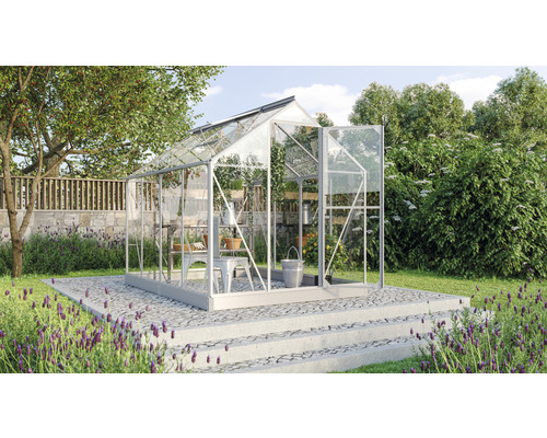 Vitavia Triton 5000 kas, enkelvoudig veiligheidsglas 3 mm, 198 x 256 cm, zilver