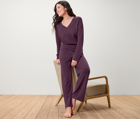 Lounge-Hose aus Strick