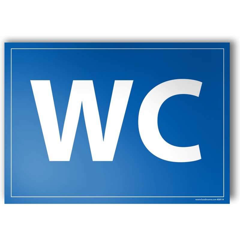Plaque gravée WC - 10x14cm