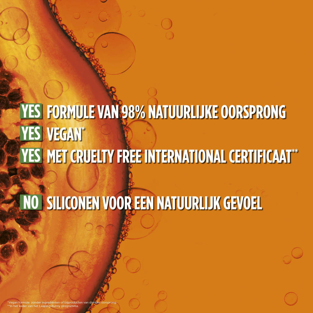 Goed haarmaskarFructis Hair Food Papaya haarmasker - 400 ml - Beschadigd haar