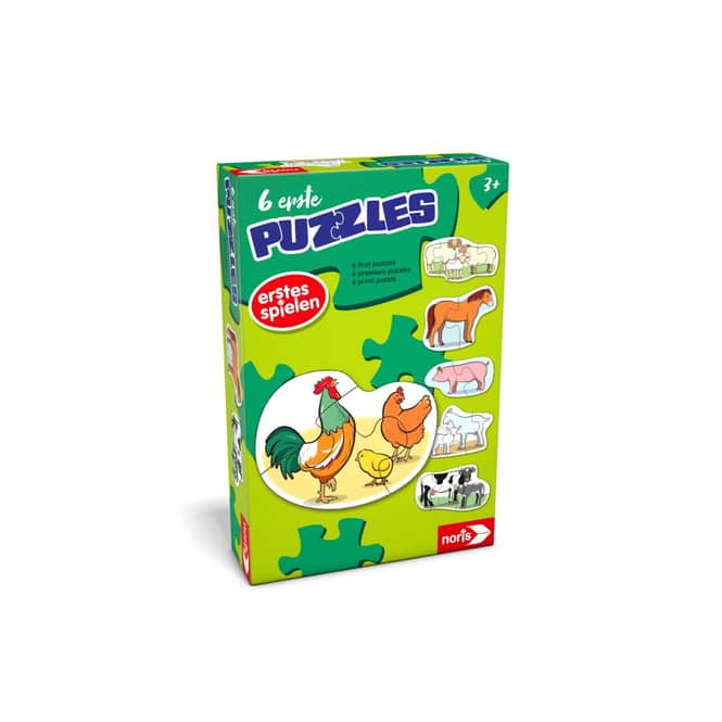 Erstes Spielen - 6 erste Puzzles - Bauernhoftiere