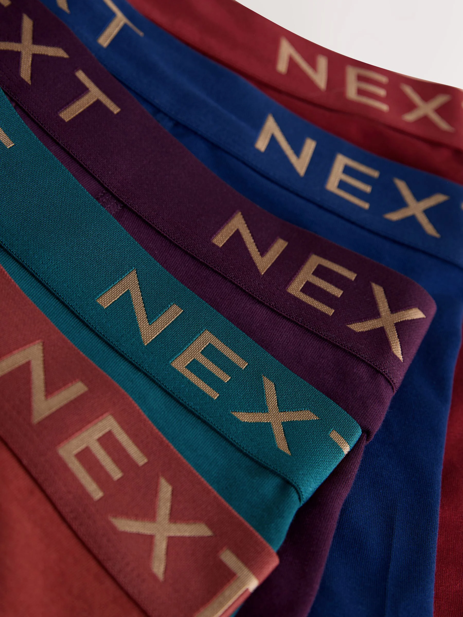 Rood/Blauw/Paars Rijk - Verpakking van 5 - Boxershorts met A-voorkant