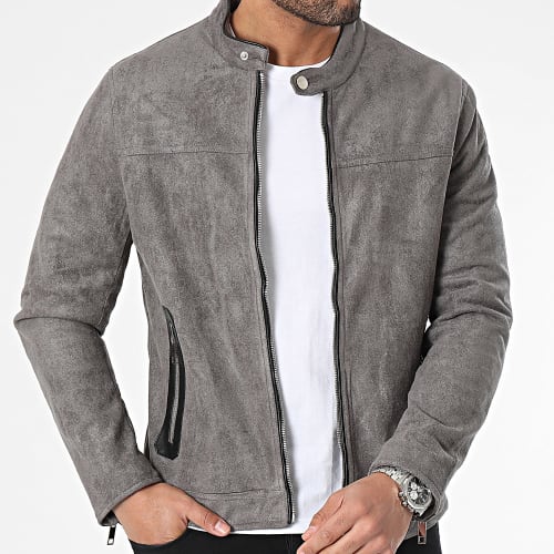 Veste Biker Gris