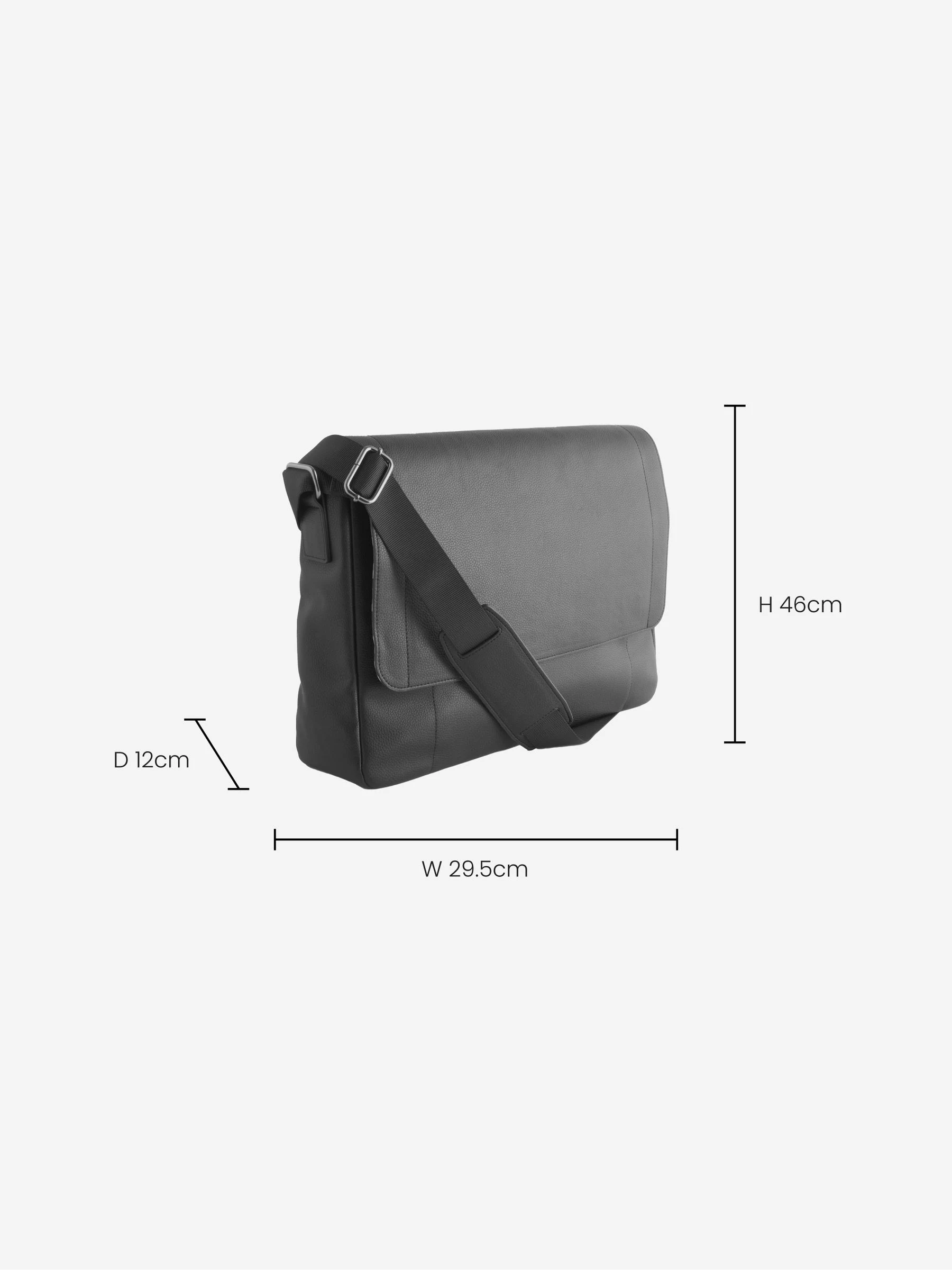 Zwart - Messenger-tas