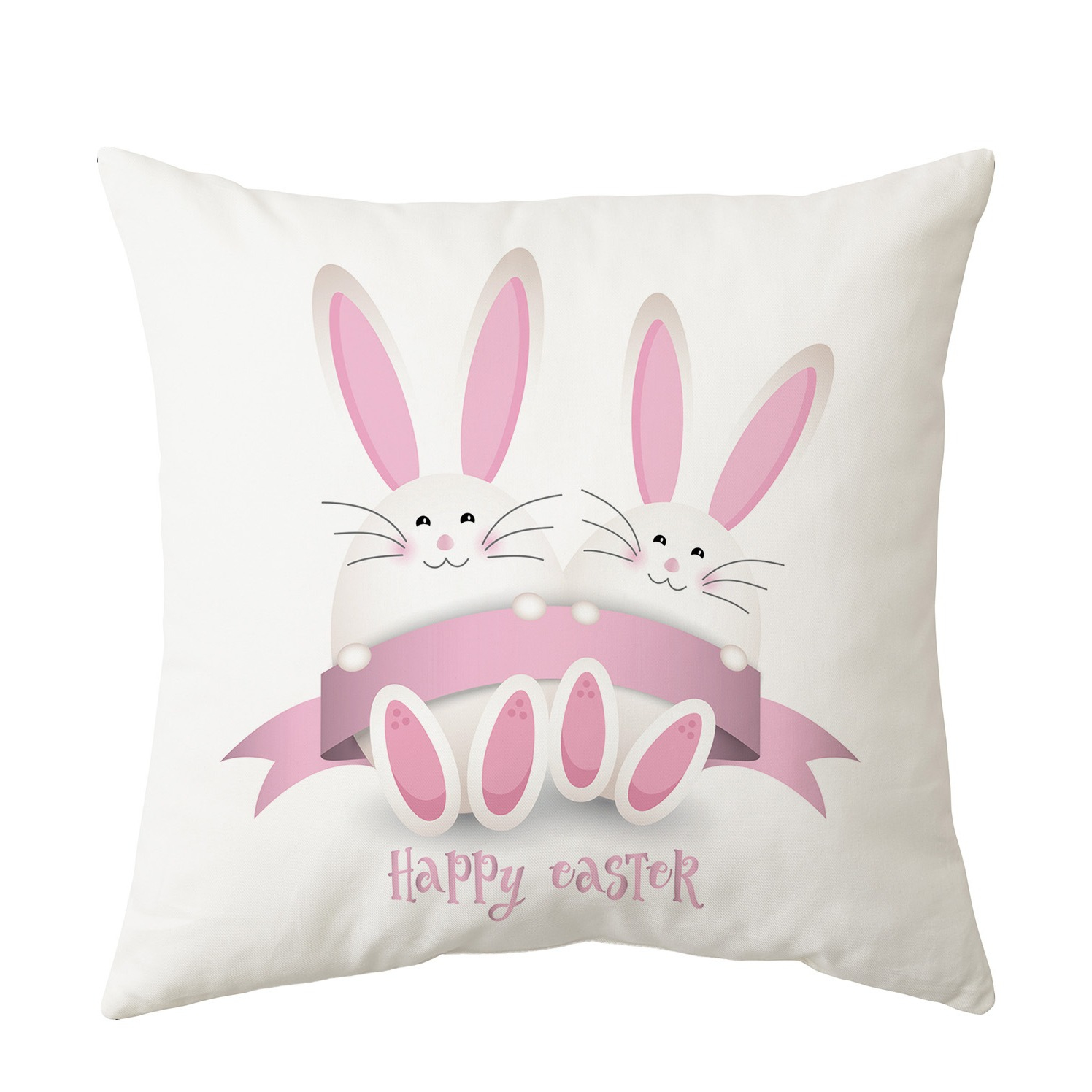 (2er Set) 45x45cm Kissen Bezug Ostern Home Deko Kissenhülle - Design 1