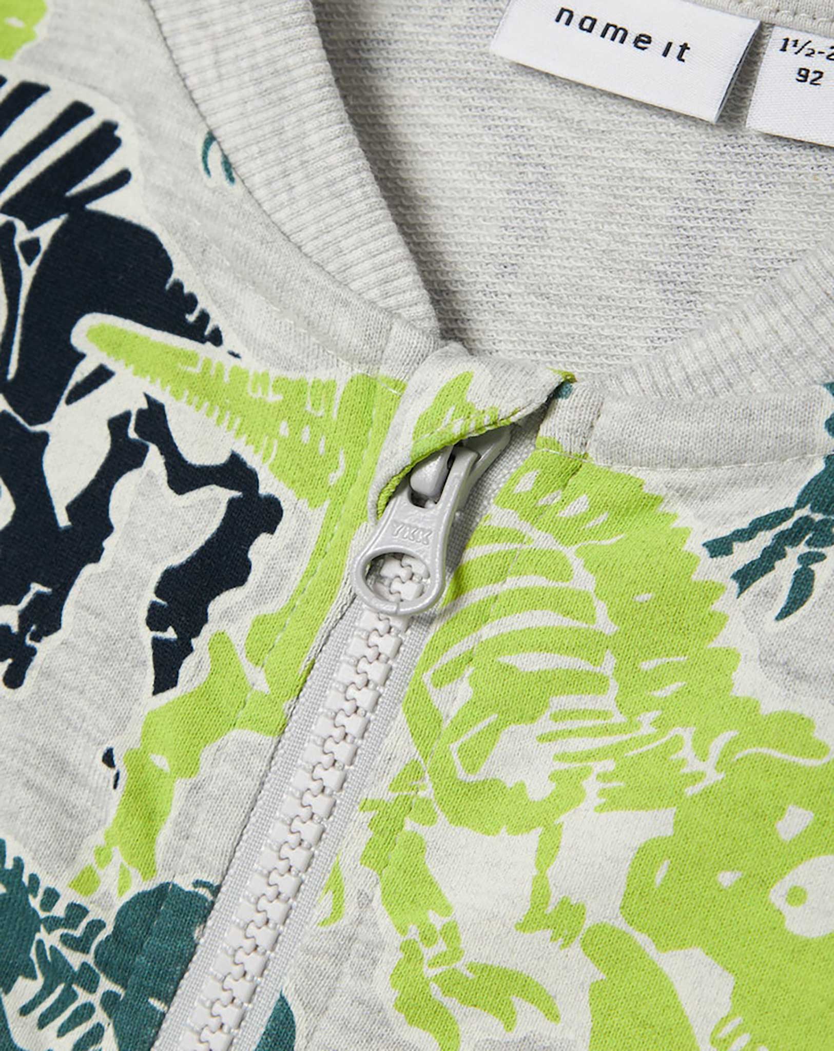 Sweatjacke NMMBOVE MANHATTAN in light grey melange