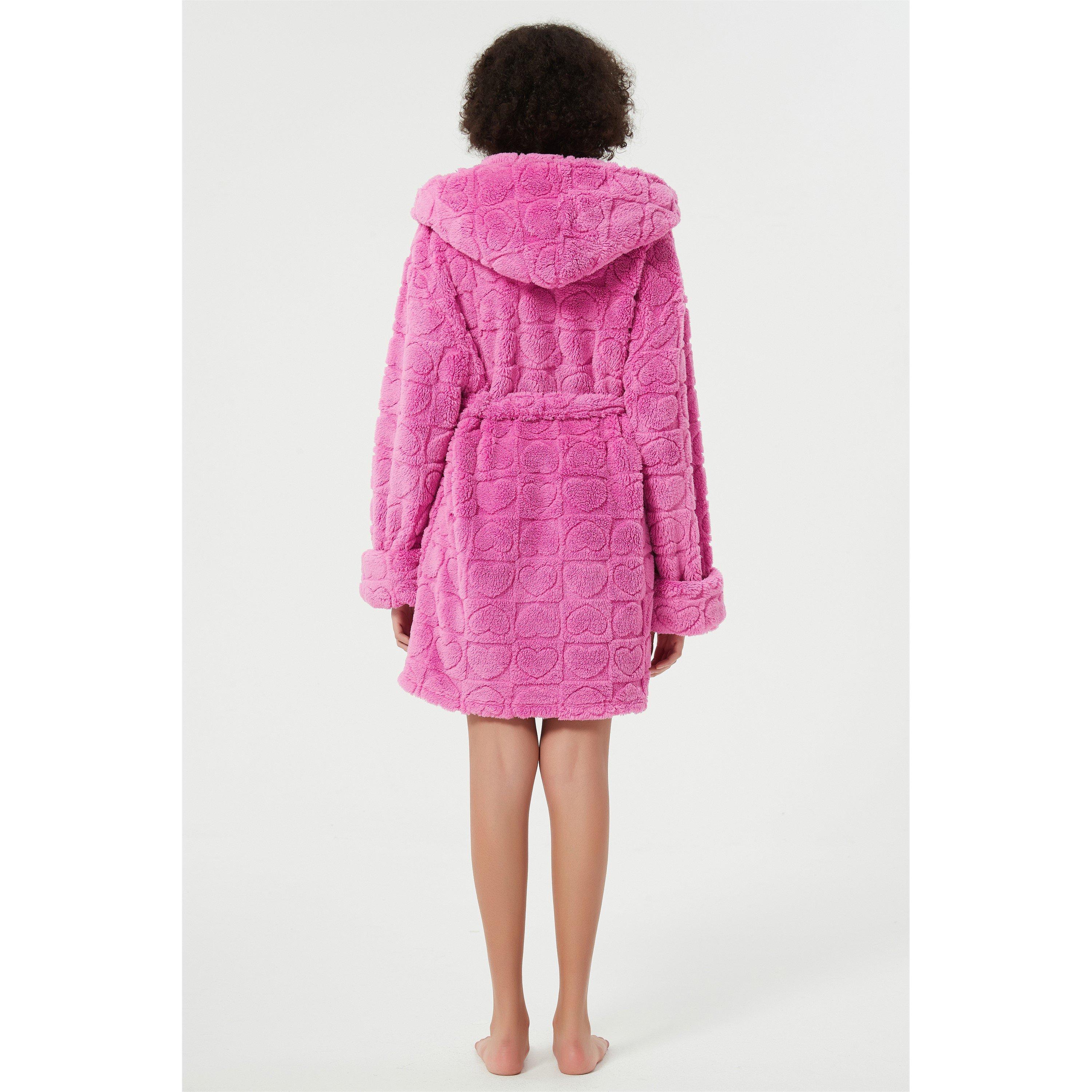 Linea Ladies Heart Burnout Dressing Gown