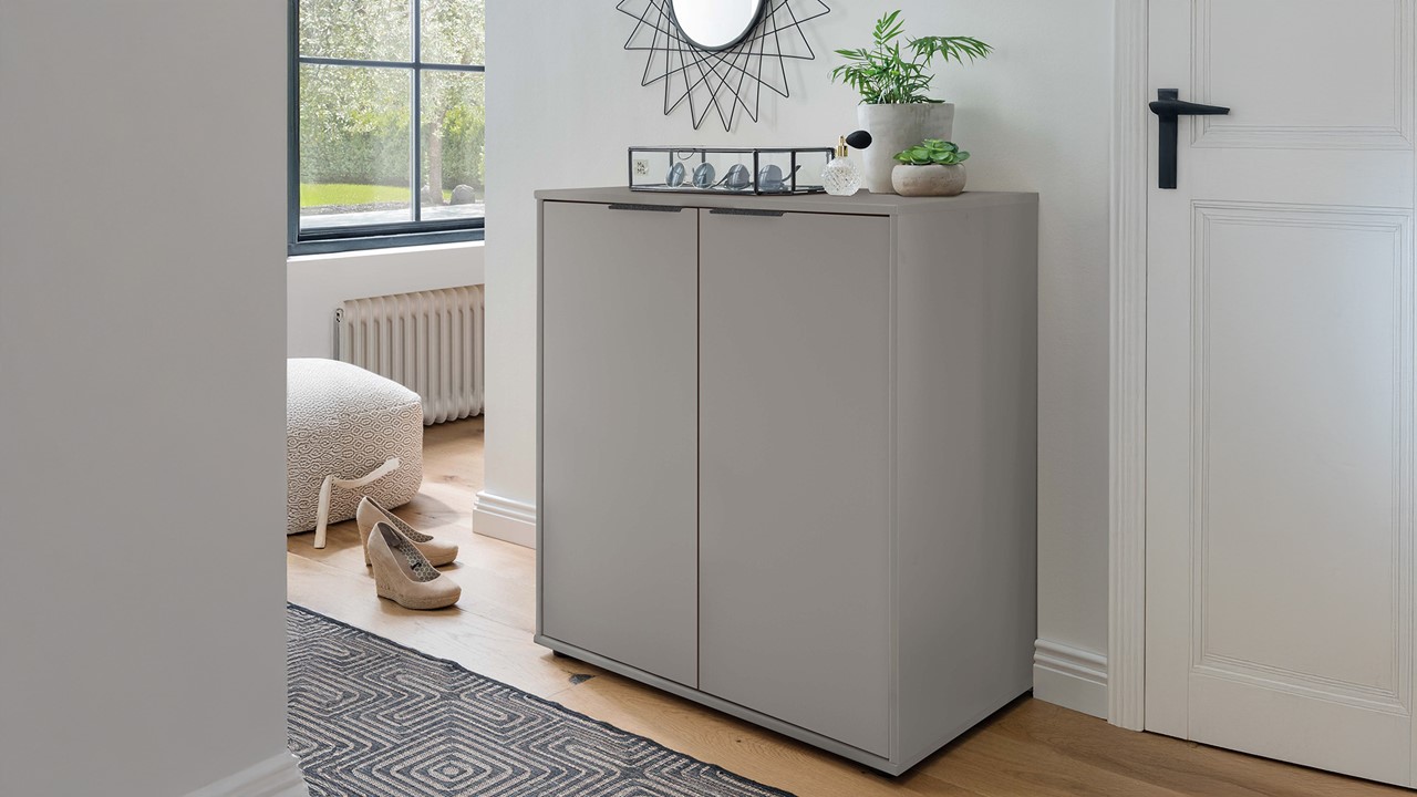 Commode Onyx 2 deuren kiezelgrijs