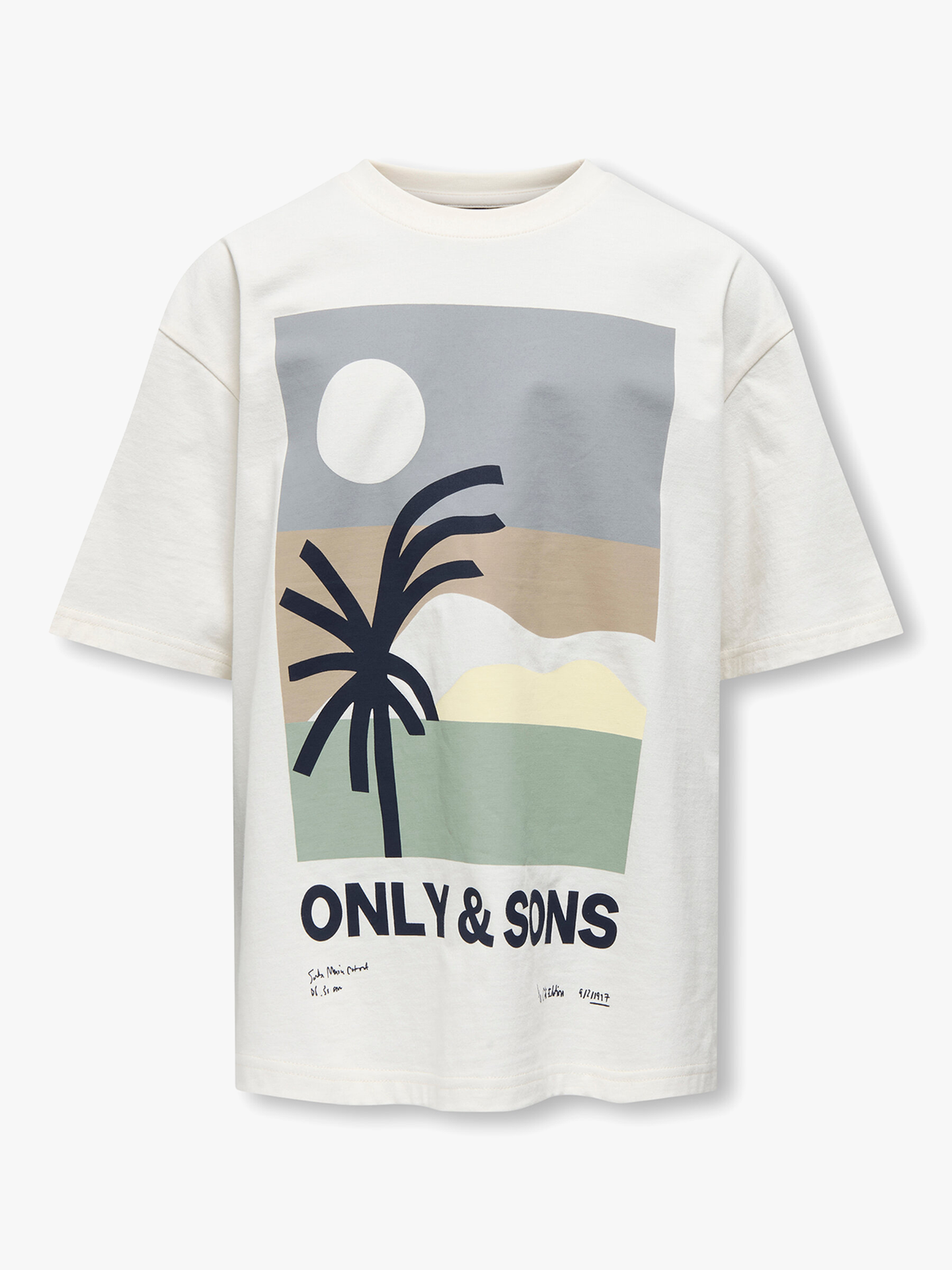 Artsy Life Short Sleeve Oversized Printed Tee