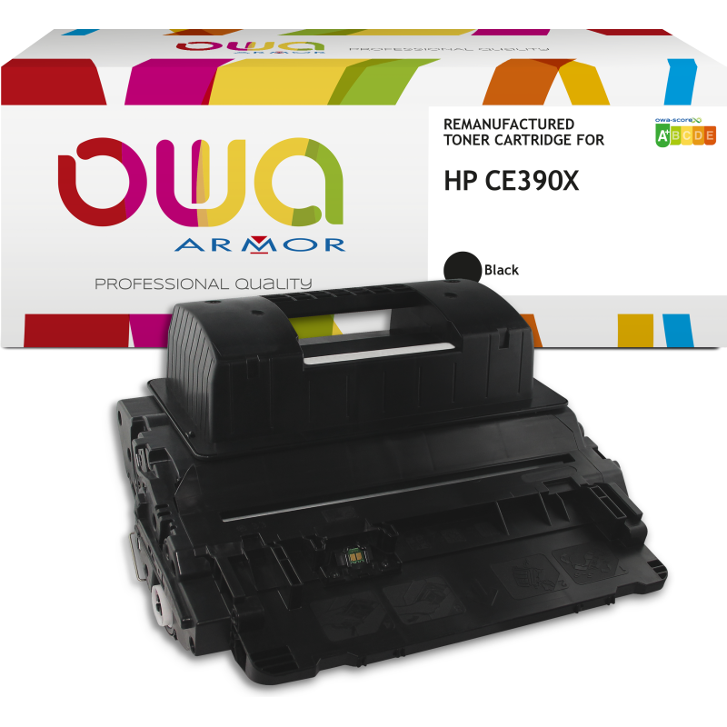 Toner remanufacturé OWA - haute capacité - Noir - pour HP 90X