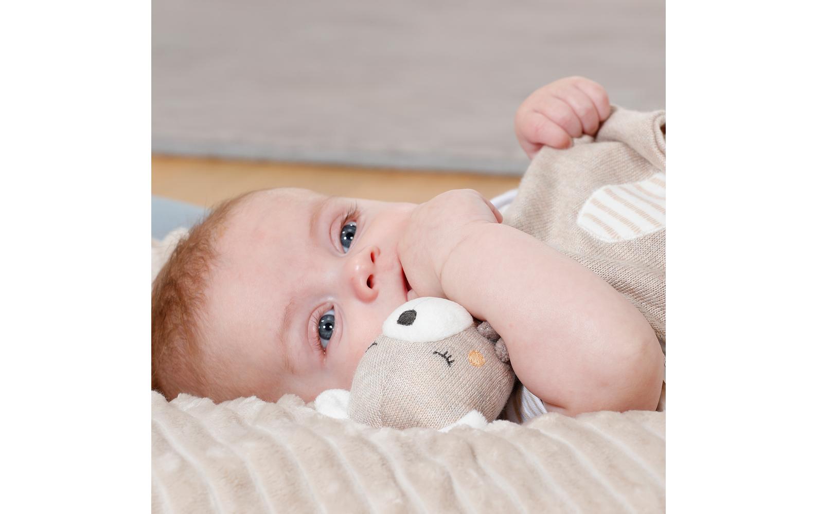 Schmusetuch Natur TeddySpielkamerad, Einschlafhilfe und Schnuffeltuch für Babys und Kleinkinder