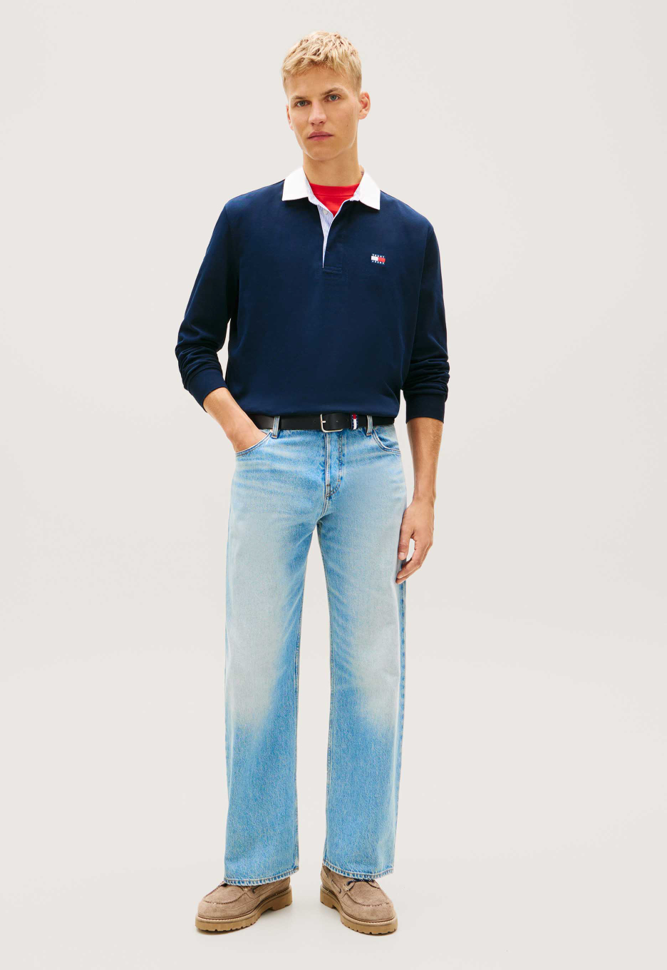 Tommy Jeans Relaxed Fit Rugbyshirt