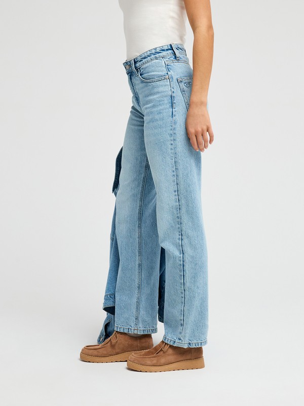 Tropic Dream Jean loose Bleu Femme