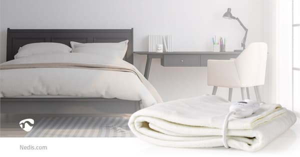 Elektrisk Teppe | Underblanket | 1 Person | 150 x 80 cm | 3 Varmeinnstillinger | Vaskbar | Overopphetings vern | Polyester