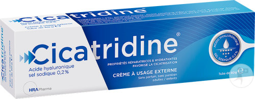 Cicatridine Crème À L’Acide Hyaluronique Cicatrisation De La Peau Répare Et Hydrate 30g