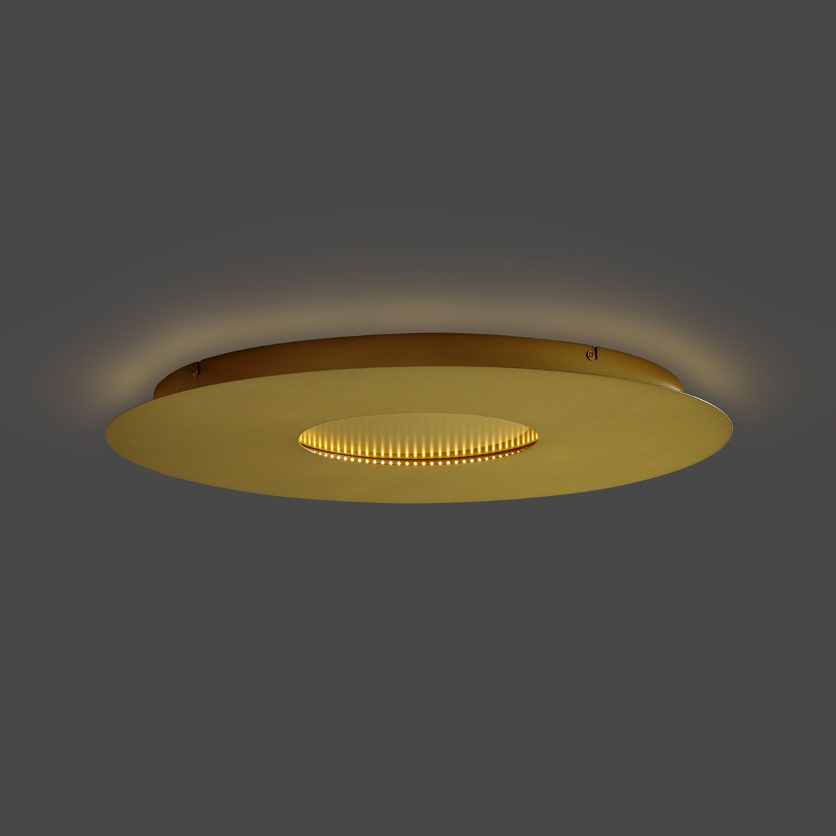 Moderne plafondlamp goud 60cm incl. LED 3-staps dimbaar - Morning