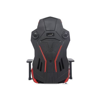 Fauteuil gamer ONLINE - accoudoirs réglables - enceintes intégrées - noir et rouge