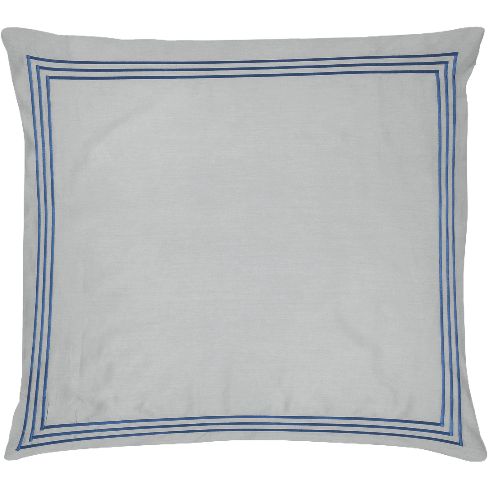 Bettwäsche Satin gestreifte Stickerei uni 240x240 Bettwäsche, grau