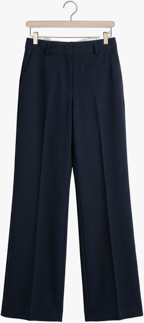 donkerblauwe haute l'amitié pantalon premiere plain tall pant