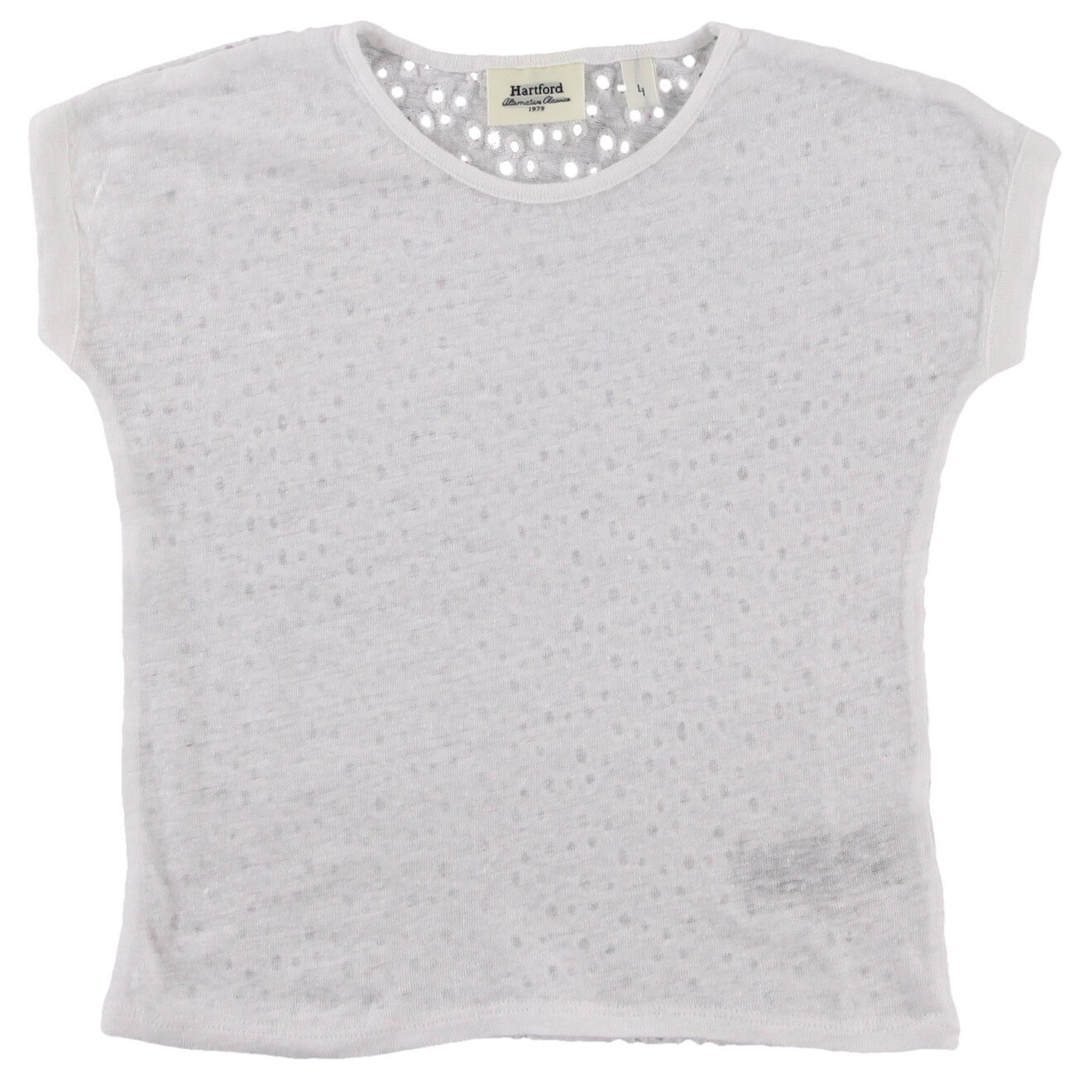 Hartford T-Shirt Jeanne 100% Lin blanc