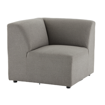 Modulaire bank Lieve hoekdeel midden taupe stof
