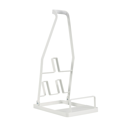Aluminium Akku Staubsauger Halterung Universal Sauger Ständer mit Aufsatz Ablage für Dyson / Miele / Ohmes / Bosch / AEG - Weiss