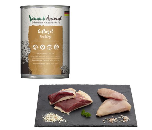 Venandi Animal Nassfutter für Katzen Adult,