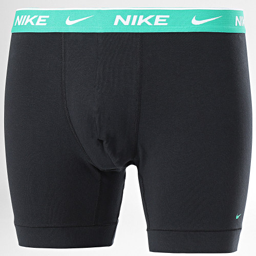 Lot De 3 Boxers KE1007 Noir Bleu Roi Orange Vert