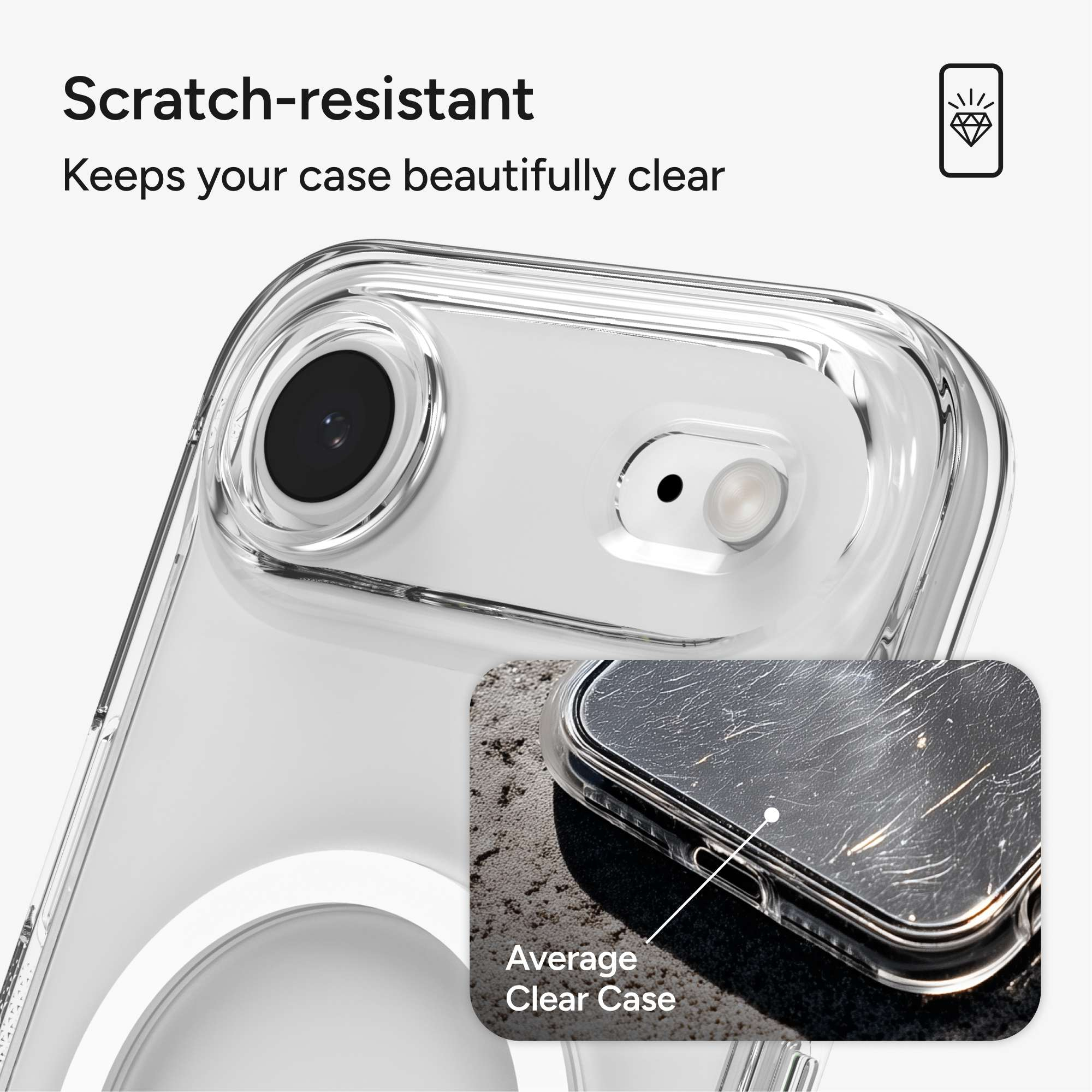 iPhone Air MagSafe Schutzhülle Crystal Palace Snap mit Aufstellfunktion aus Recycelten Materialien (702318861) - Transparent