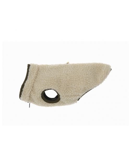51 Degrees North Jules Coat Beige&Olijfgroen - Hondenkleding