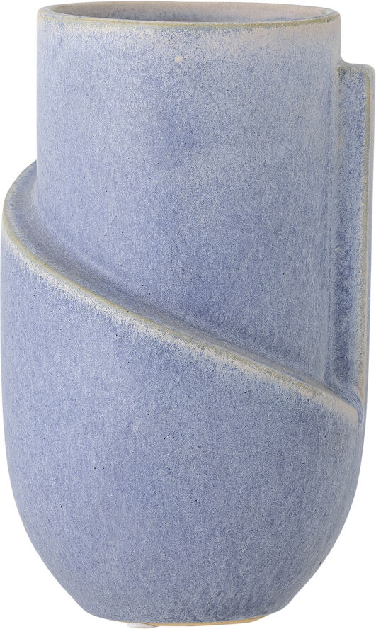 Bloomingville Norbert Vase, Blå, Stentøj Blå
