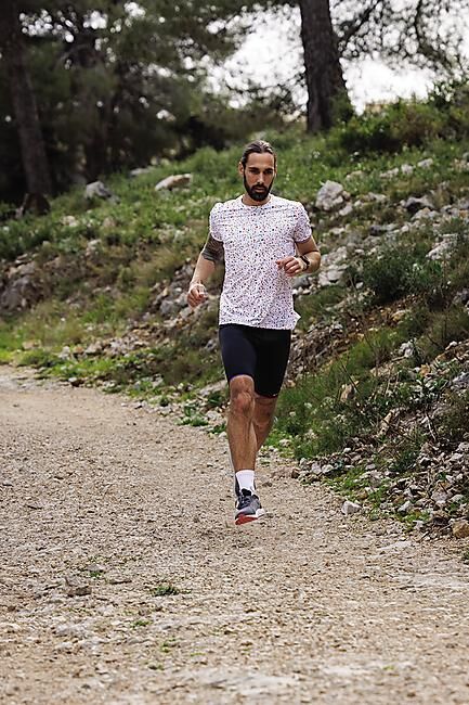 COUREUR DU DIMANCHE - TEE-SHIRT TERRAZZO BLANC